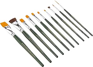 FolkArt One Stroke One Stroke Brush Set, 1059 (10-Pack),Small