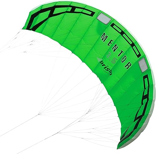 Prism Mentor - Cometa de tres líneas refrescante de 11.5ft, lista para volar con barra de control, toma de tierra y correa de seguridad de