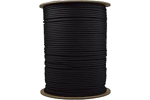 BORED? PARACORD!: 1000 ft. Paracord Spool (Black)