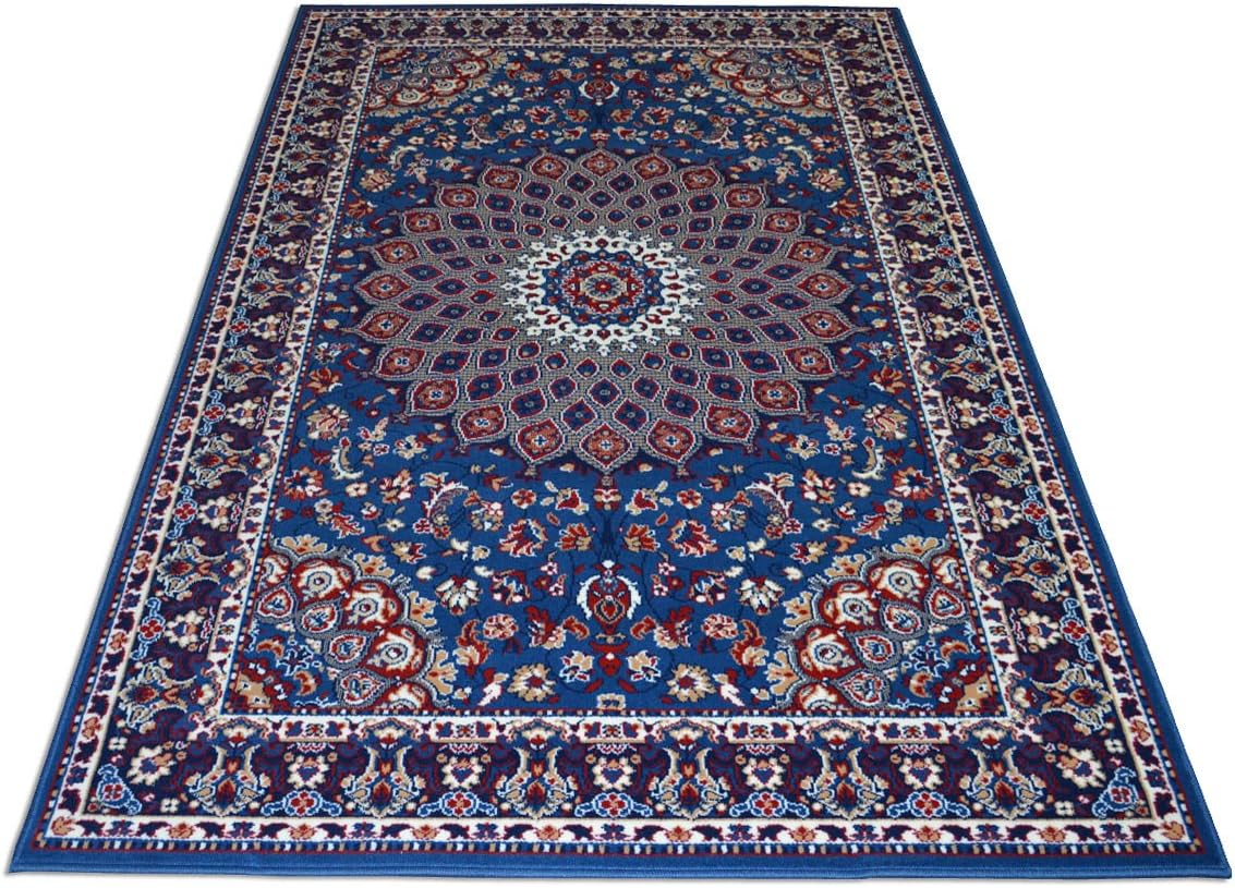 WEBTAPPETI Economic rug Persian style carpet classic blue ROYAL SHIRAZ 2082-LIGHT BLUE 200cm x 300cm (6'7" x 10')