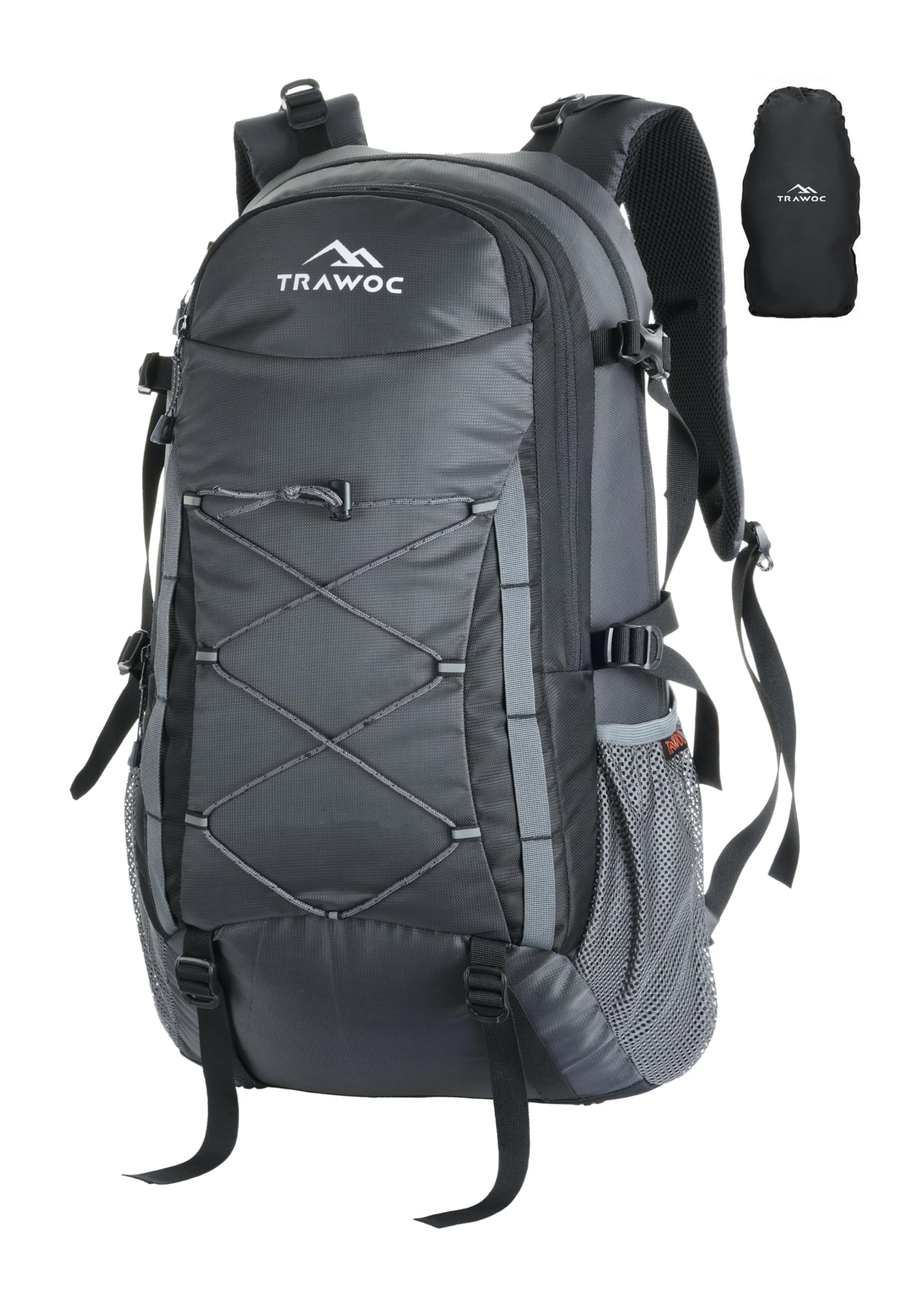 trawoc INFERNO 40 Litre Travel Backpack Laptop Backpack for Men and Women Casual Bag for Regular Travelling, Trekking & Hiking Black, LHK003-picture-23