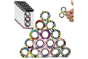 18Pcs Magnetic Rings Fidget Toys Spinner Set: Endless Fun for All