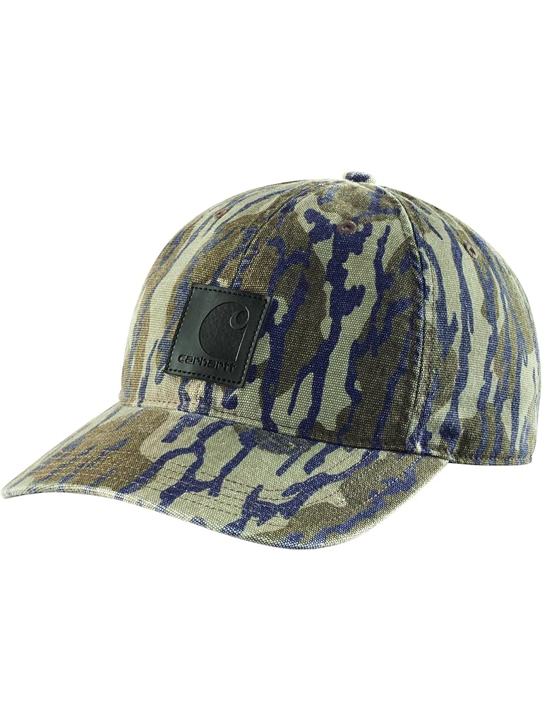 Green Carhartt Canvas Camo Cap