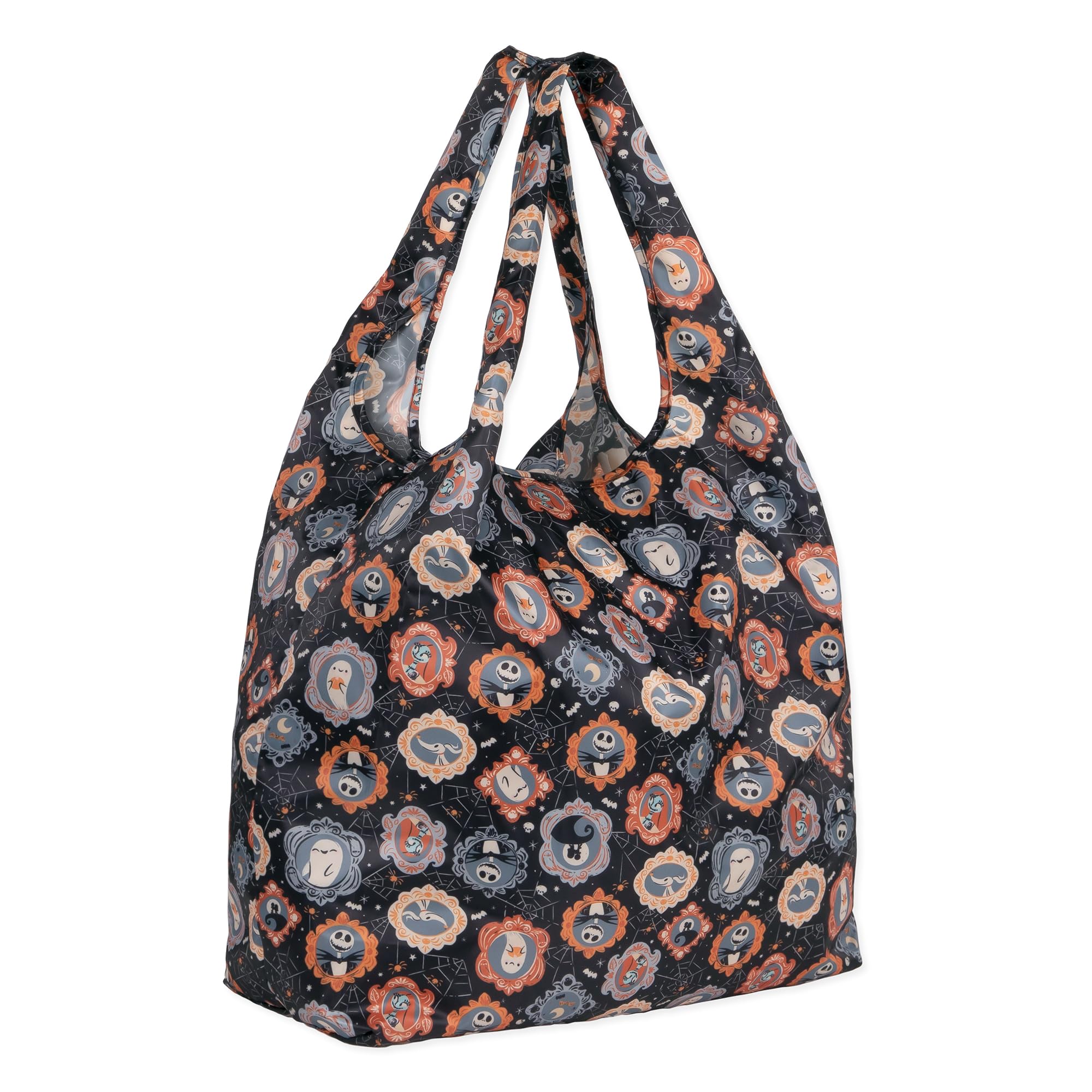 Bumkins Reusable Grocery Shopping Tote Bag for Women, Large Boho Style with Handles, Foldable, Washable, Shoulder Straps