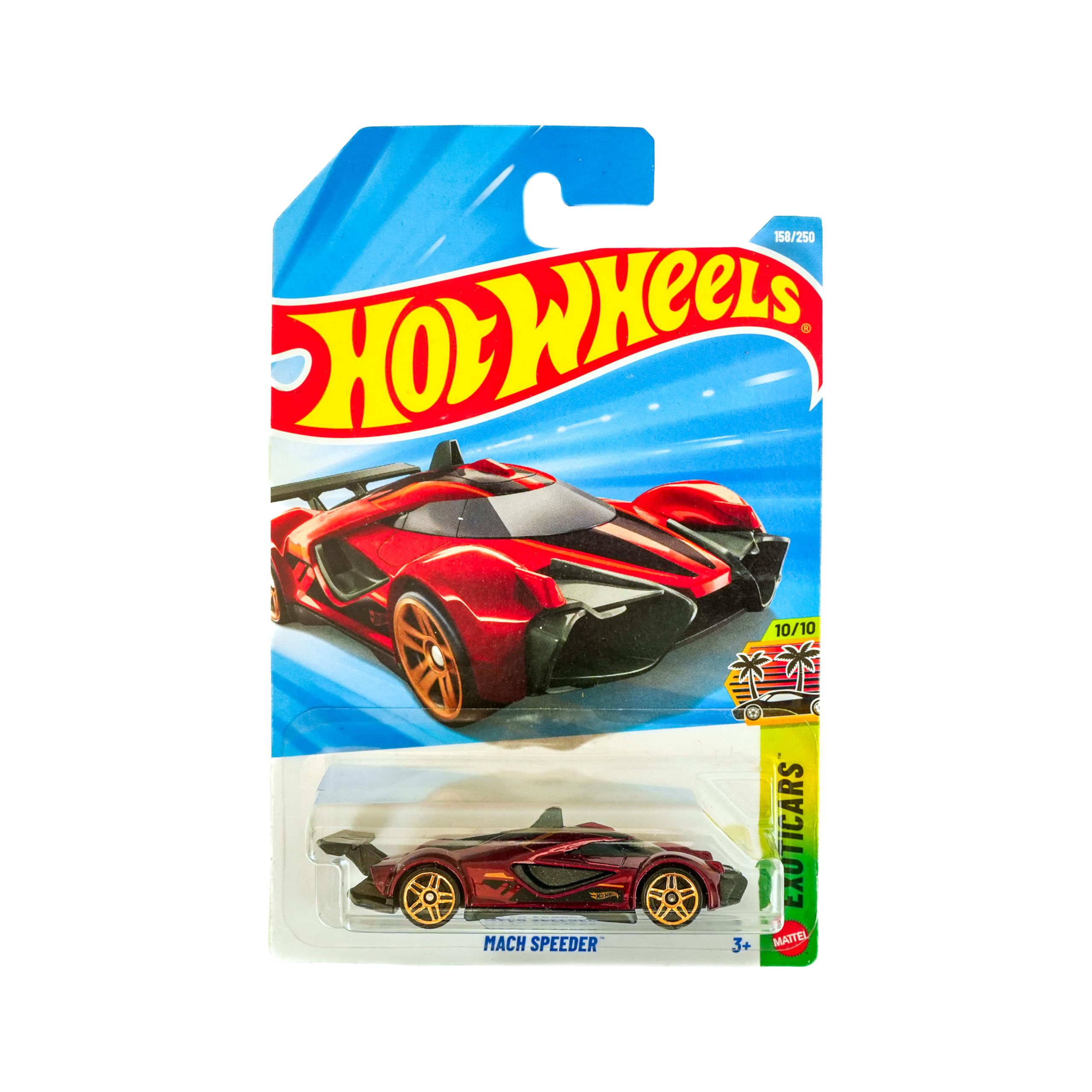 Hot Wheels Mach Speeder - JJK05 - Exoticars 10/10 - Short - Red - Fantasy Model - Mattel 2026 (158/250) - 1:64
