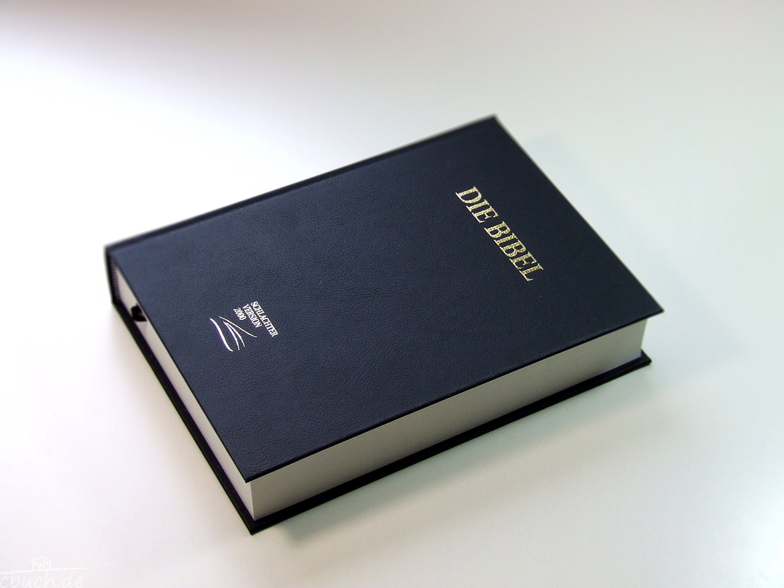 Schlachter 2000 Bibel - Großdruckausgabe (Hardcover, schwarz): Großdruckausgabe, Cover schwarz / Fadenheftung / ohne Parallelstellen