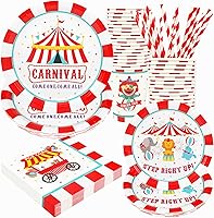 Vista 13 de Alice Tea Party Decorations - Baby Shower Paper Plates, Napkins, Cups & Straws for 24 Guests, 120 Pcs Disposable Party Dessert Dinnerware