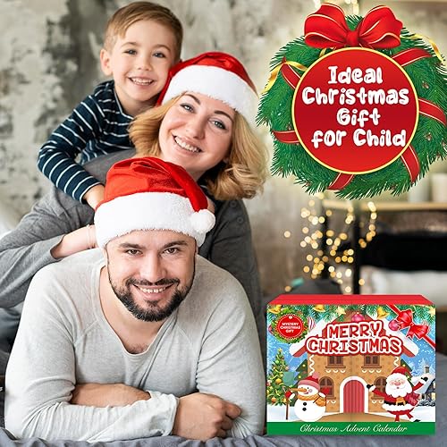 Miniatura 9 de Calendarios de Adviento de lujo para Navidad 2022, 24 días de sorpresas, calendario de cuenta regresiva para niños, artículos escolares de