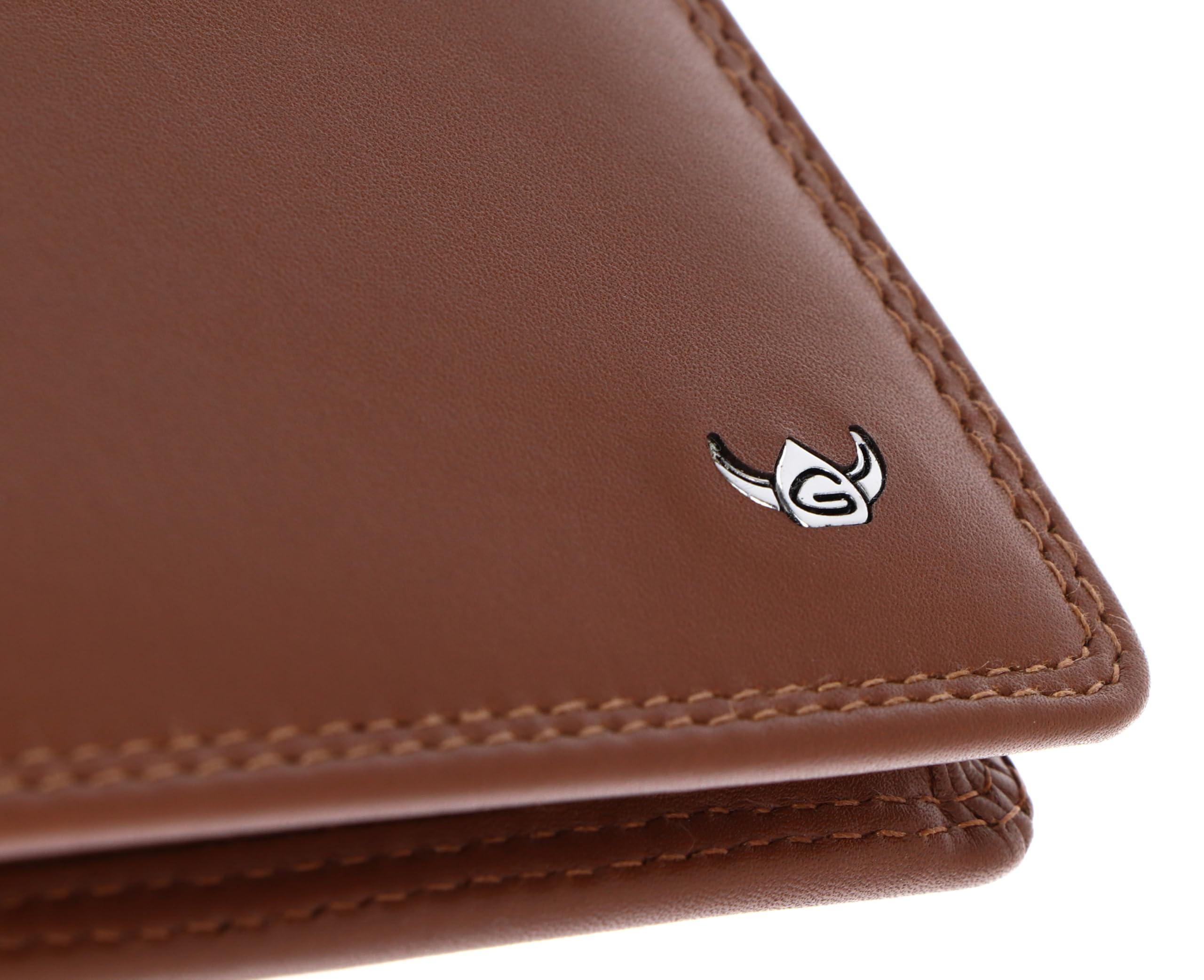 Golden Head Cuero Monedero Polo RFID Protect Minischeintasche 1193 Cognac marrón