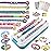 DDAI Bling Bracelet Kit for Girls Age 7-12 - Sparkly Friendship Craft Set with Gems, Threads & Stickers - Birthday Gift for 8 9 10 11 Year Old Girls & Holiday Surprise