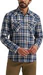 Wrangler Mens Iconic Denim Regular Fit Snap ShirtButton Down Shirt
