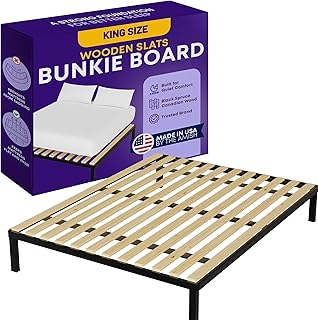 Greaton, Wooden King Bed Slats for Support Under Mattress – Replacement Wood Slats for King Size Bed Frame – Under Mattress Support Without Extra Height – 2.38-Inch Standard Width