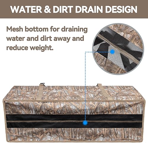 Miniatura 4 de Bolsa de señuelo, bolsa de señuelo de pato de 12 ranuras, bolsa de caza de patos con impresión de camuflaje ciego de caza de aves acuáticas,