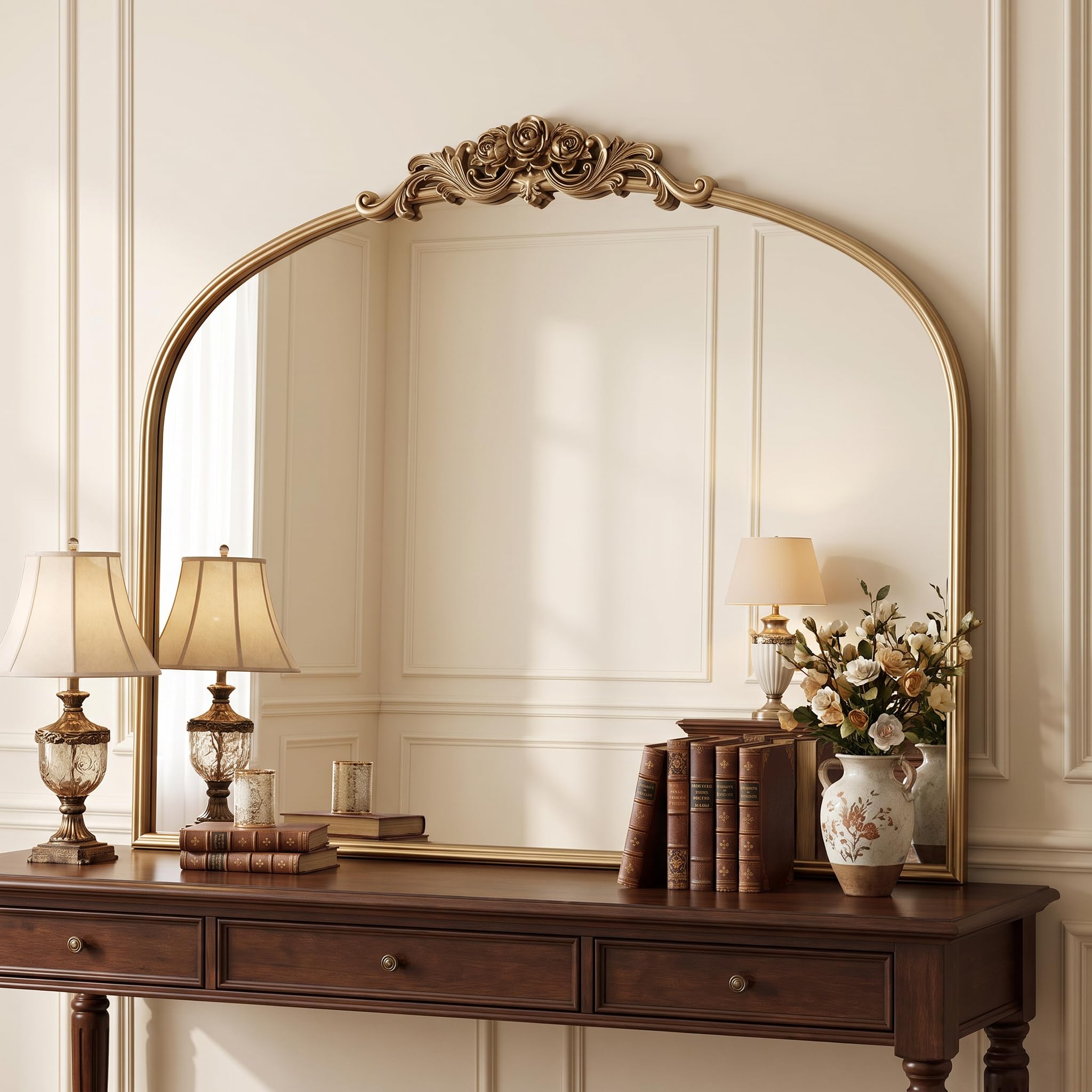 Photo 1 of Wemily 40"x30" Baroque Wall Mirror