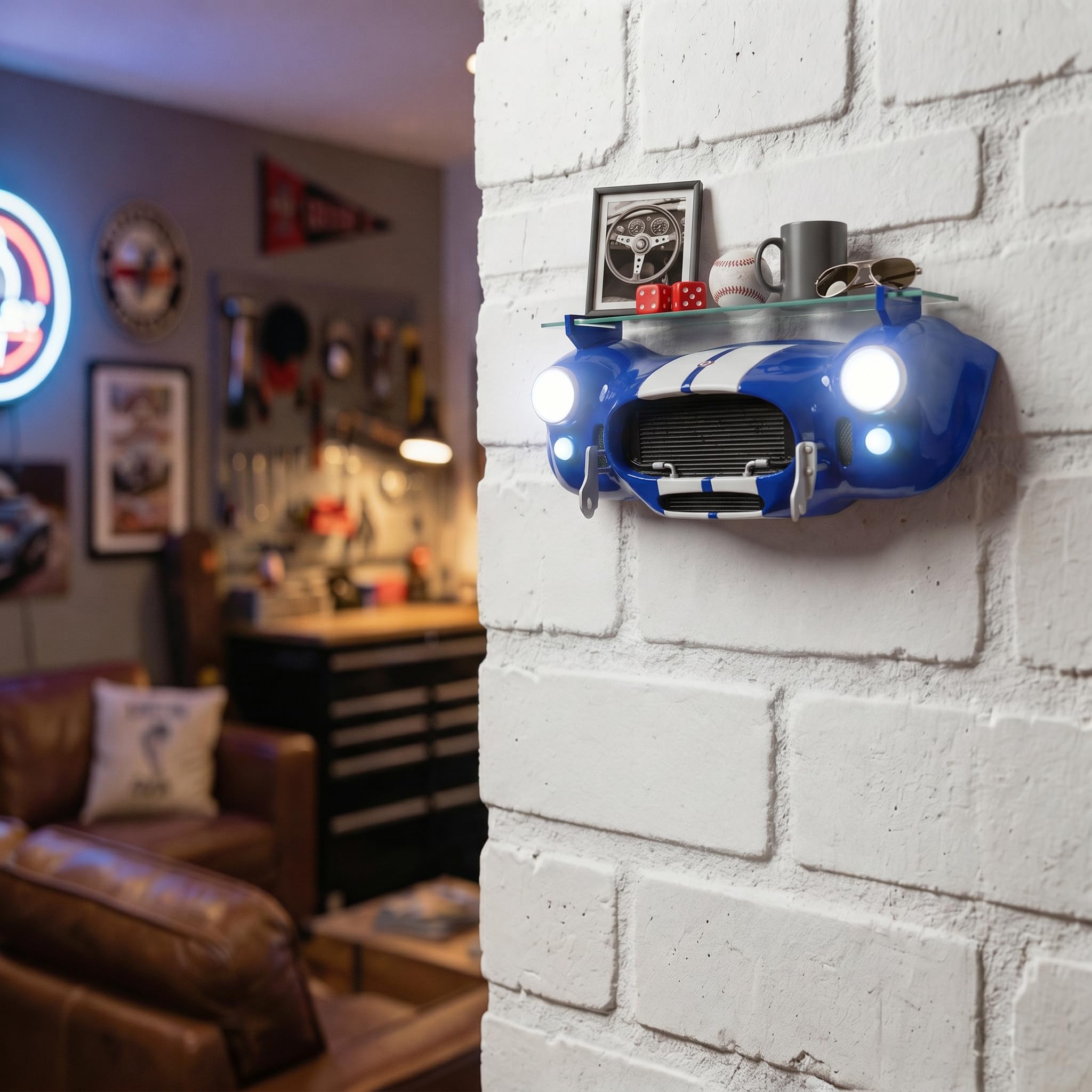 Amazon.com: Sunbelt Gifts Shelby Cobra 427 Floating Wall Shelf