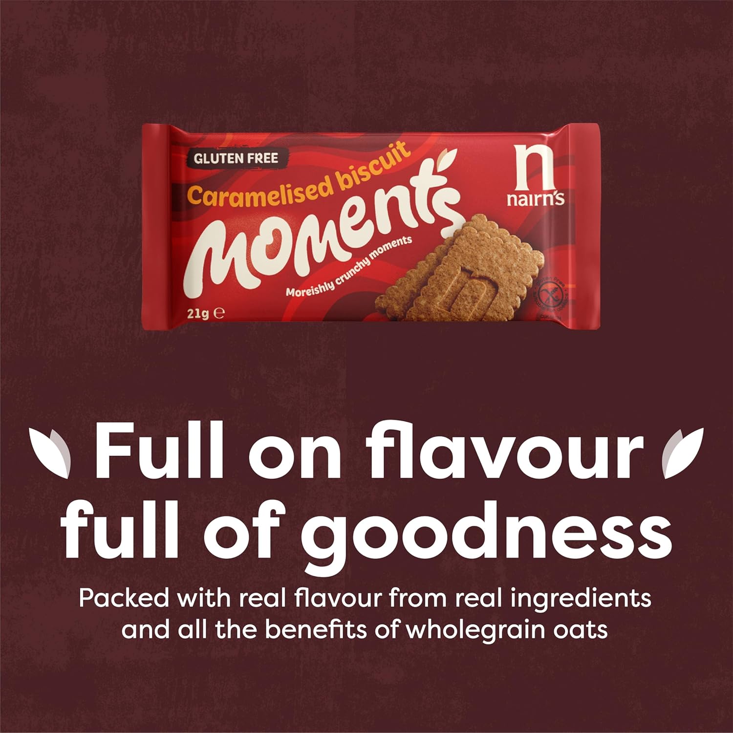 Nairn’s Gluten Free Variety Pack Oat Biscuit Breaks, Flavors inc. Chocolate Chip, Fruit, Salted Caramel. Pack of 48 (3 Biscuits Per Pack)