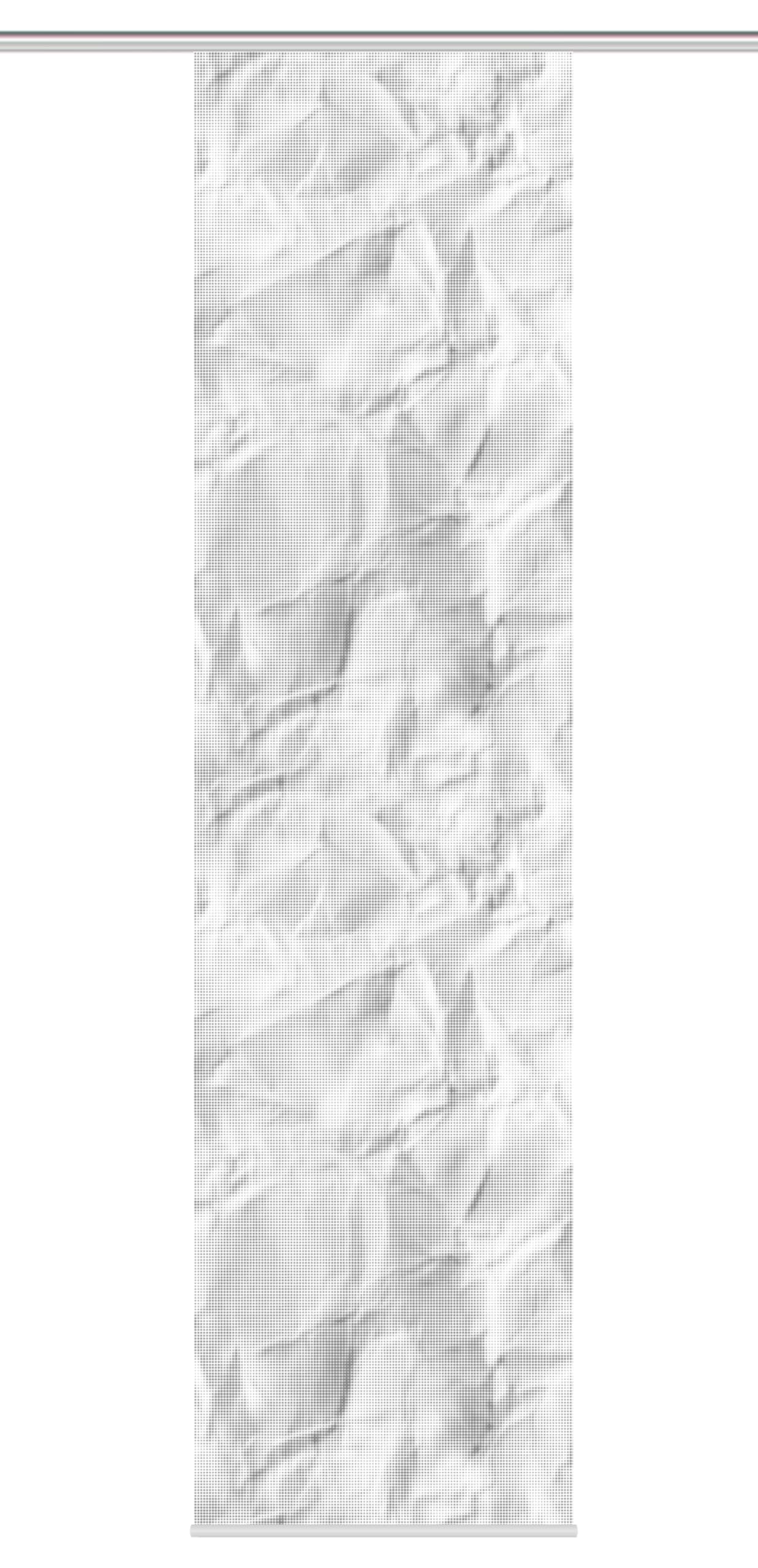 HOME WOHNIDEEN Soerena sliding curtain in silk look, digital print, 245 x 60 cm, with accessories, colour: grey, size: 245 x 60 cm, quantity: 1
