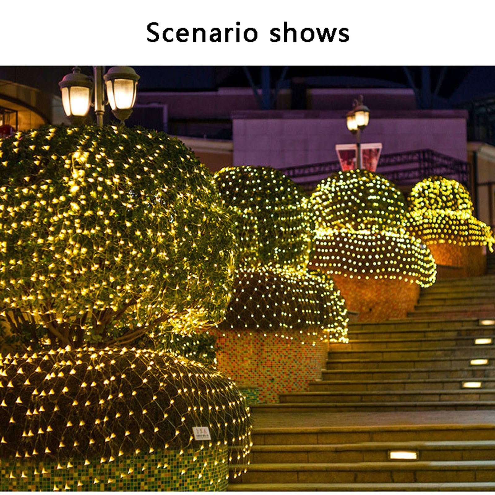 Guirnaldas Luminosas Luces,Luz de Cadena Alimentada Luces Decorativas de Hadas Luces Cadena de Luces Resistente al Agua para Fiestas,Bodas,Ventanas,Interior,Exterior.