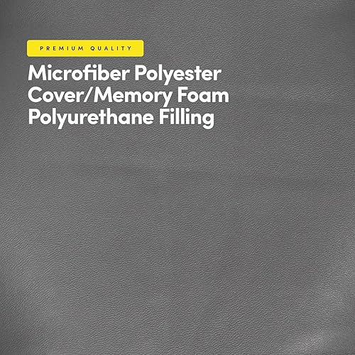 Miniatura 4 de Sweet Home Collection - Cojín de asiento de espuma viscoelástica y respaldo de caucho antideslizante con capitoné para silla, cojín en U, 17x16