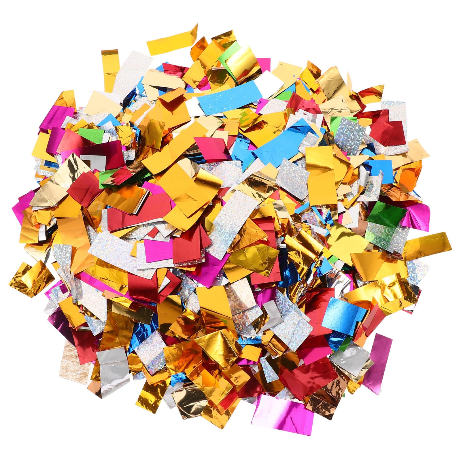 iplusmile Máquina de Confeti para Fiestas Distribución Uniforme y Efecto Deslumbrante, Papel Metálico Tamaño 5x2 Cm Adecuado para Celebraciones de Cumpleaños