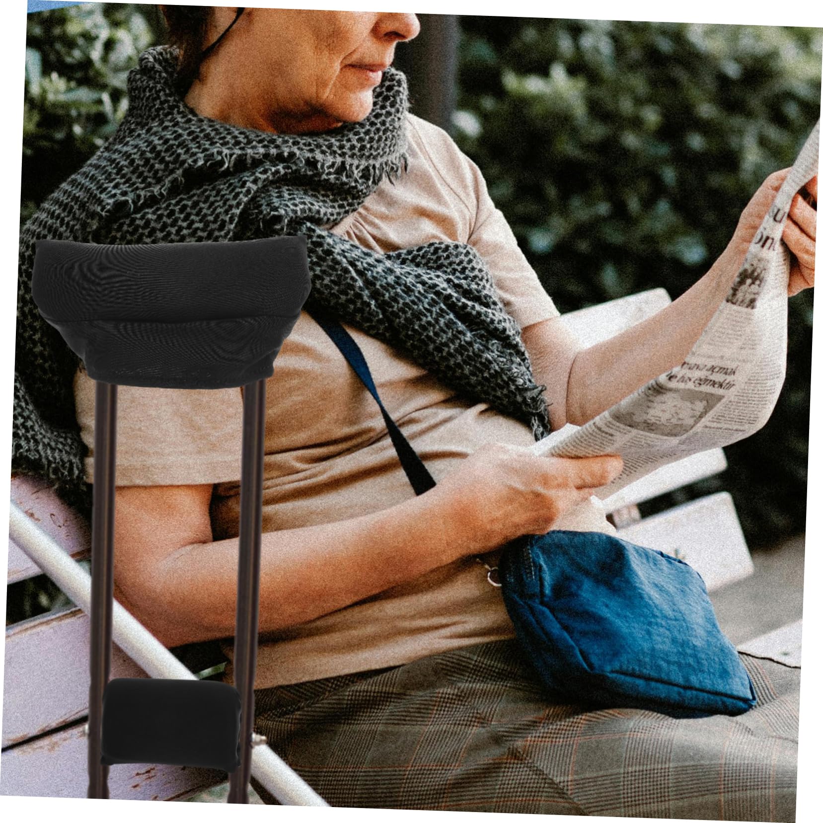 Healvian 3juegos Almohadillas Antideslizantes Para Muletas Cubiertas De Axila y Mango Accesorios Para Mayor Comodidad y Seguridad Al Usar Muletas