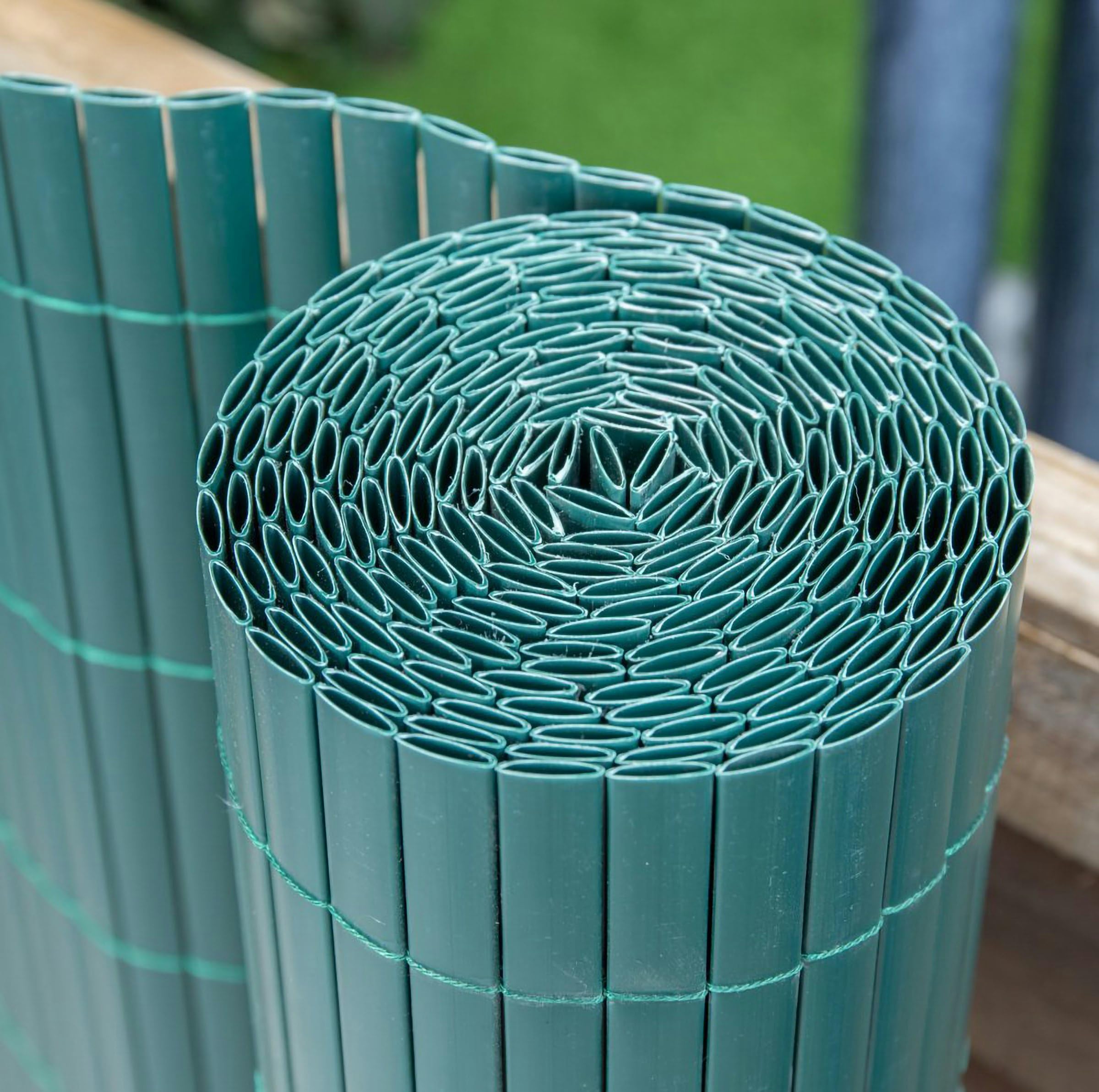 Papillon Green Artificial Bamboo Cane Plastic Garden Fence Screening Roll Privacy Border 4M X 1.5M