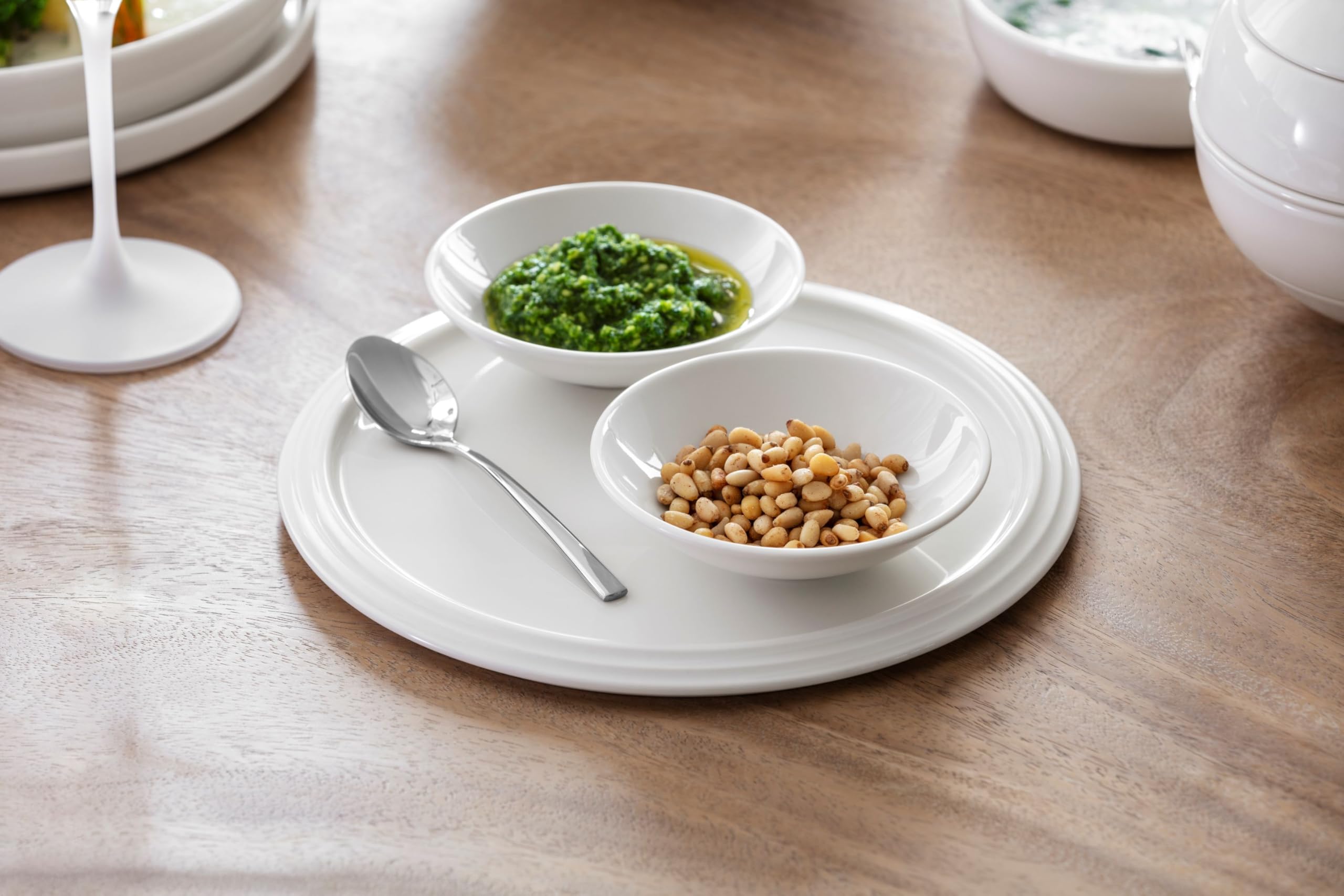 Villeroy & Boch - La petite Boule white, ensemble de vaisselle en porcelaine, ensemble de coupes, 5 pcs Ensemble à servir, 14 cm Ø, résistant au lave-vaisselle, convient au four à micro-ondes, blanc