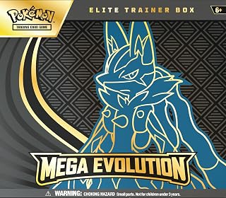 Pokémon TCG: Mega Evolution Elite Trainer Box - Mega Lucario - Amazon product rated Grade A