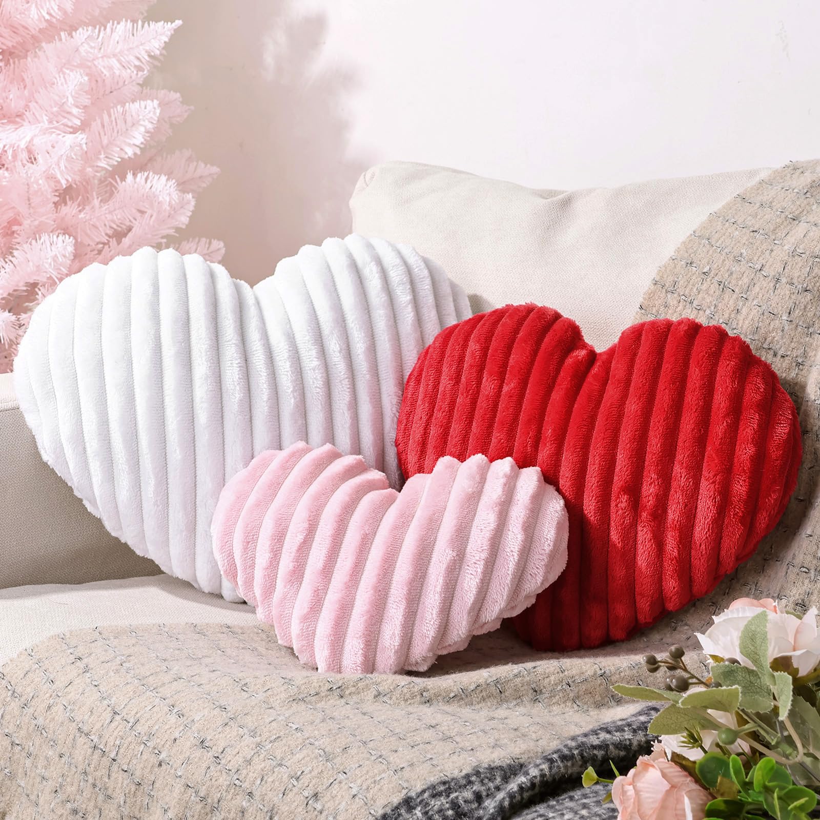 Amazon.com: Bunny Chorus Valentines Day Decor, 3Pcs Plush Faux Fur