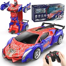 RC Car Robot Transform, Spider RC Car Toy Child | Gift Birthday Christmas Girl 3 4 5 6 7 8 9 10 Years Old 2.4GHz Radio Control Model 1/18 Scale Remote Car Game Vehicle