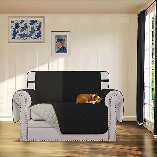 Miniatura 570 de Easy-Going - Funda reversible para sofá, resistente al agua, con varillas de espuma y correas elásticas, protector de muebles para mascotas y perros