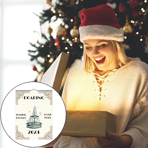 Miniatura 6 de Calendario rugiente 2024, divertido calendario de pared de enero de 2024 a diciembre de 2024, agenda mensual de 12 meses, regalos especiales para