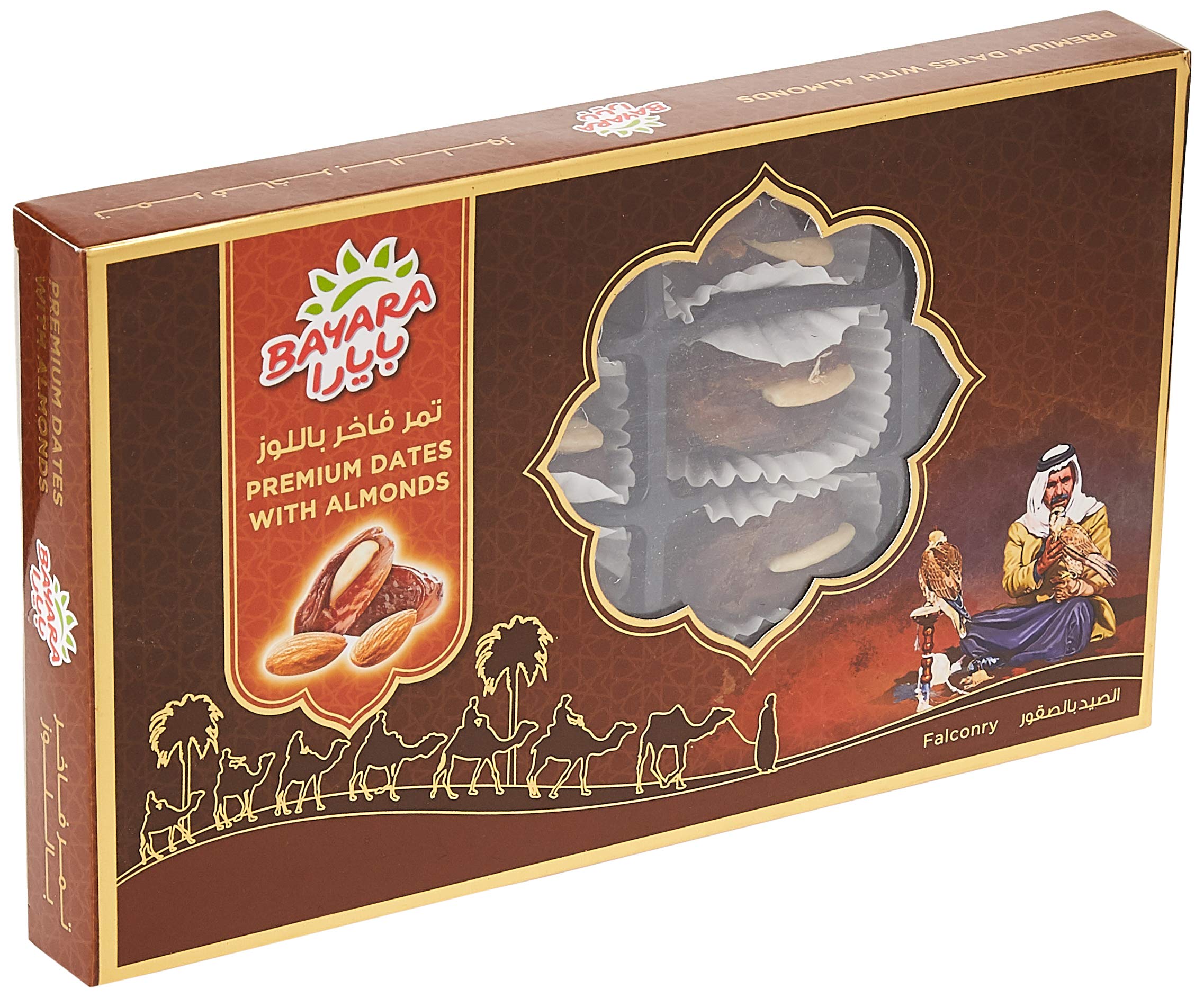 Bayara Premium Dates With Almonds, 200 Gm (Pack Of 1)