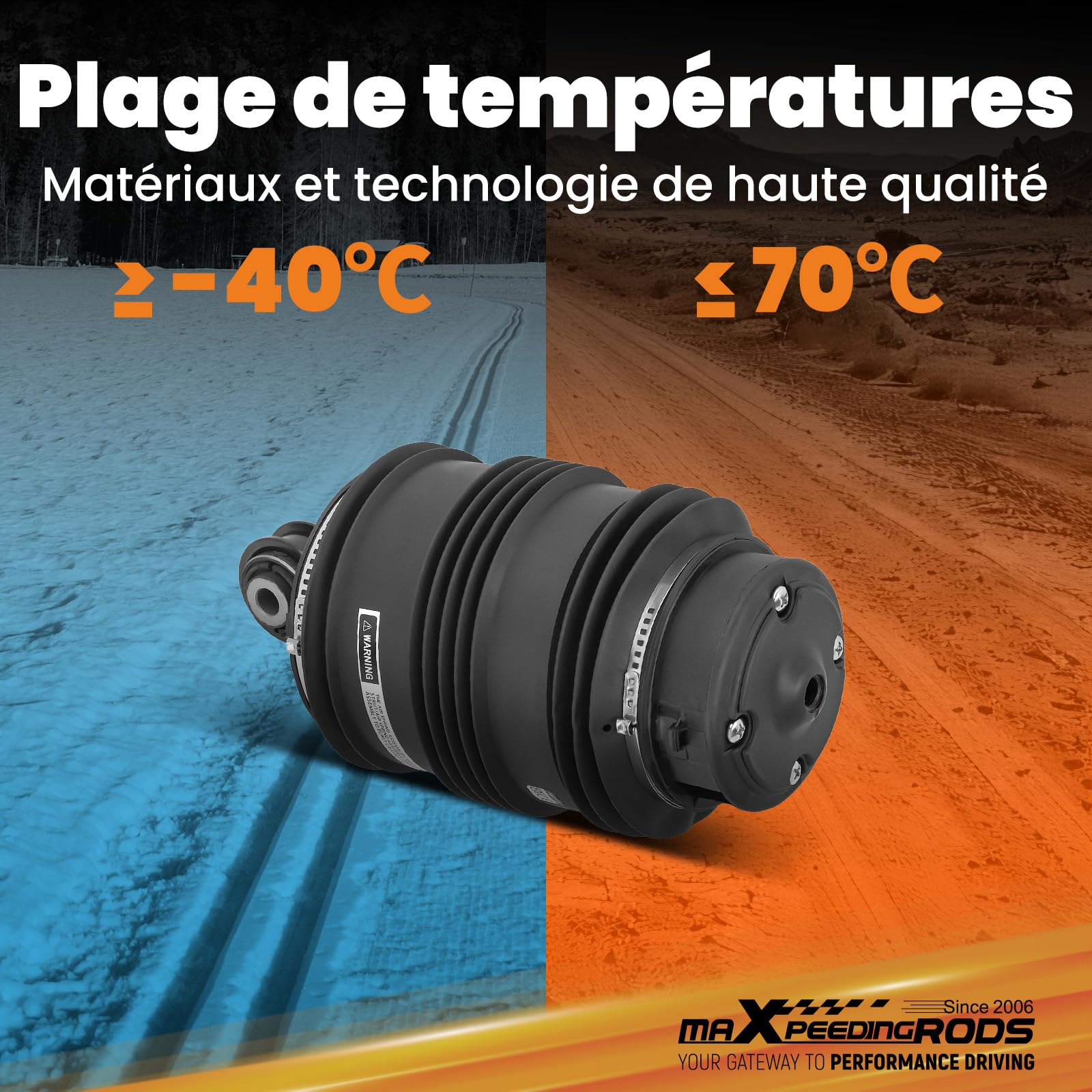 maXpeedingrods pins Ressort Pneumatique Arrière pour Mercedes W211 S211 | 211 320 09 25, 2113200925, A 211 320 09 25, A2113200925