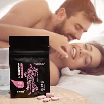 ORGASMO ™ 20 Pink Pills | 100mg | Women's Vegan Sexual Libido Enhancer | Unlock Your Passion with this Potent Natural Intimacy Support | Made in UK.