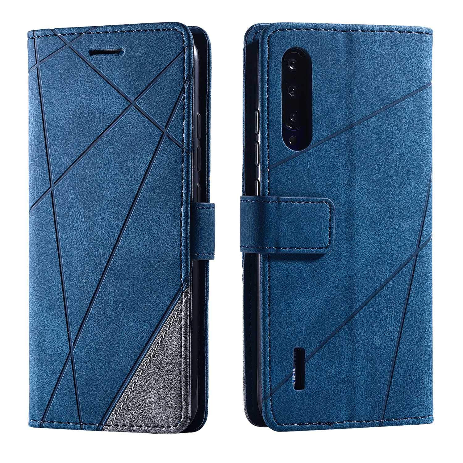 Cover for Xiaomi Mi A3, Flip PU Leather Case Cover Wallet Case for Xiaomi Mi A3, [Kickstand] [Card Slot], Blue - 1