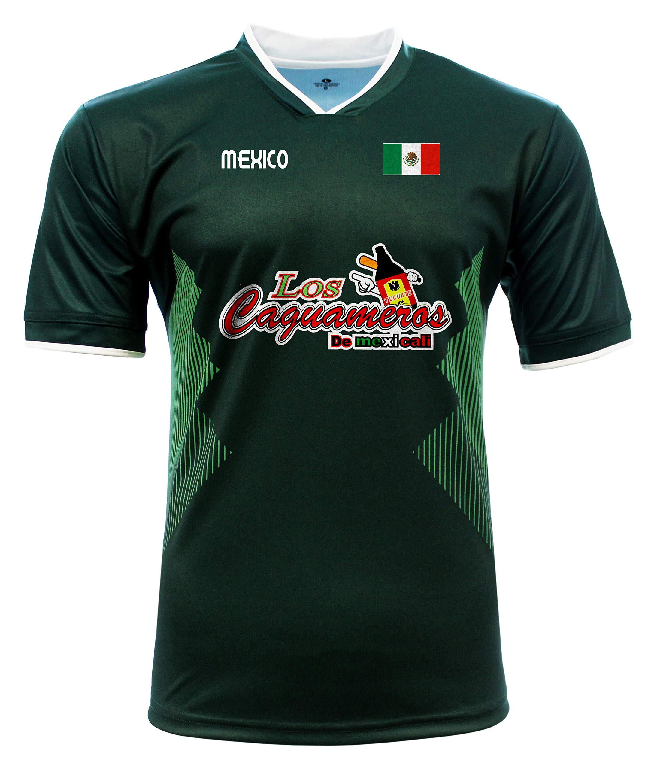 Jersey Mexico Los Caguameros de Mexicali 100% Polyester_Made in Mexico (XXX-Large) Green