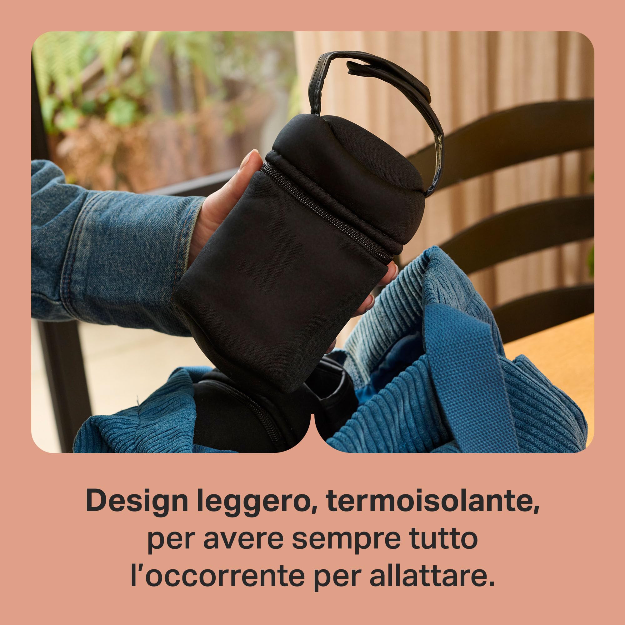 Tommee Tippee Portabiberon termici per biberon Natural Start, confezione da 2, portatili e leggeri, mantengono l’acqua calda o fredda, con cinghia regolabile