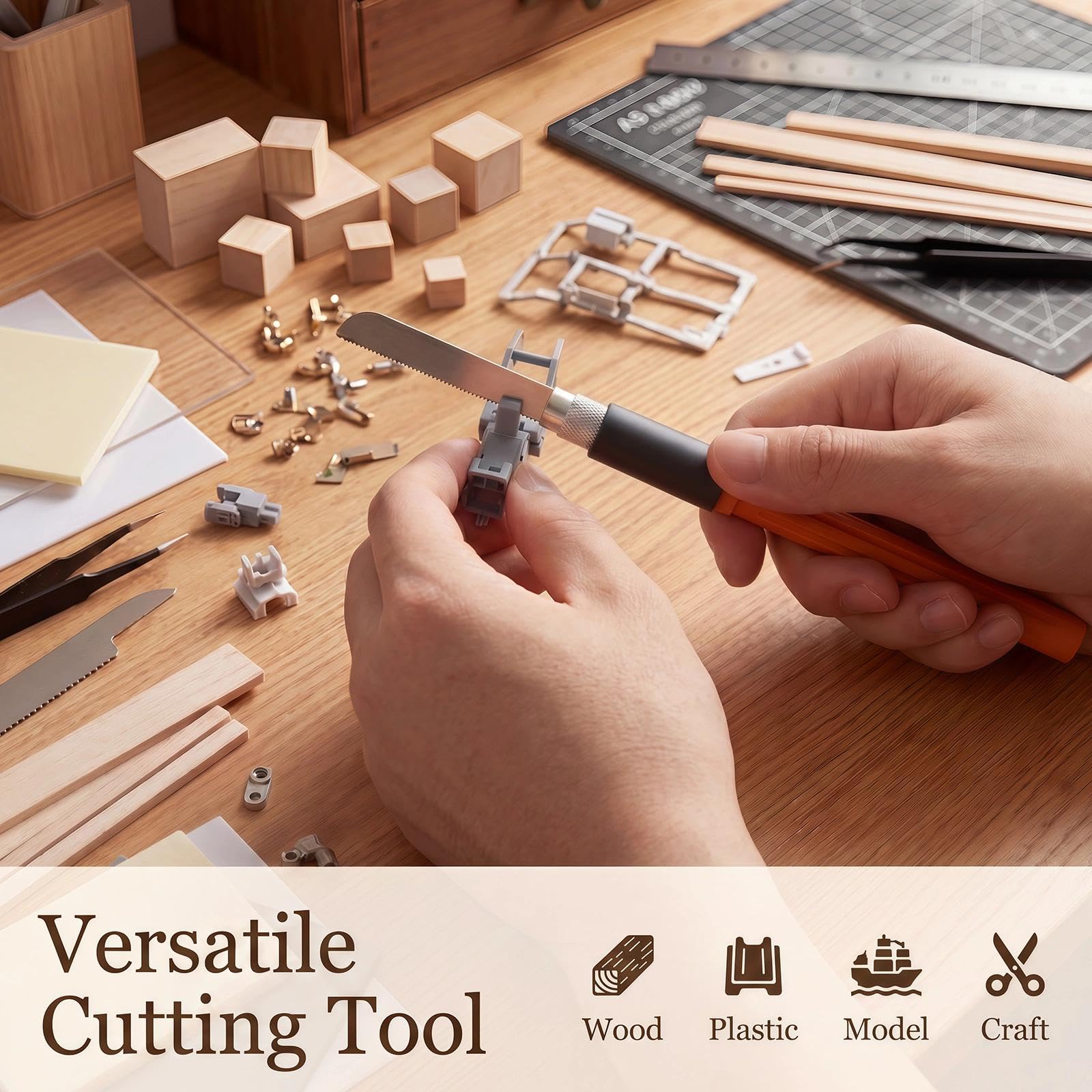 HUBEST Hobby Saw & Knife Set - Precision Crafting -3 HUBEST Hobby Saw & Knife Set - Precision Crafting -3