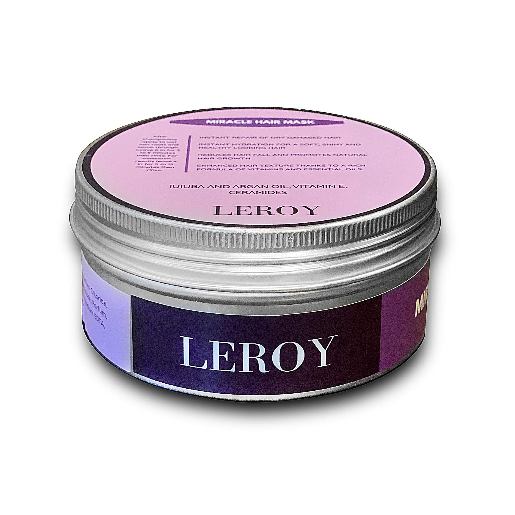 LEROY Miracle Hair Mask, Australian Medical Hair Mask, Instant Repair of Dry Damaged Hair, Reduces Hair Fall, Contains Natural Keratin, Argan Oil & Avocado Oil (200ml)