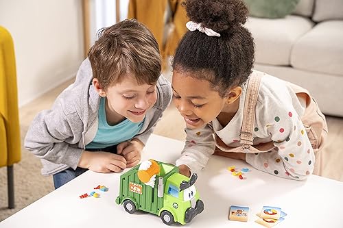 Miniatura 5 de Goliath Juego de basura con rompecabezas de 24 piezas  Llena el bote de basura, mira cómo se vierte en un camión de basura o camión Chucks It Up