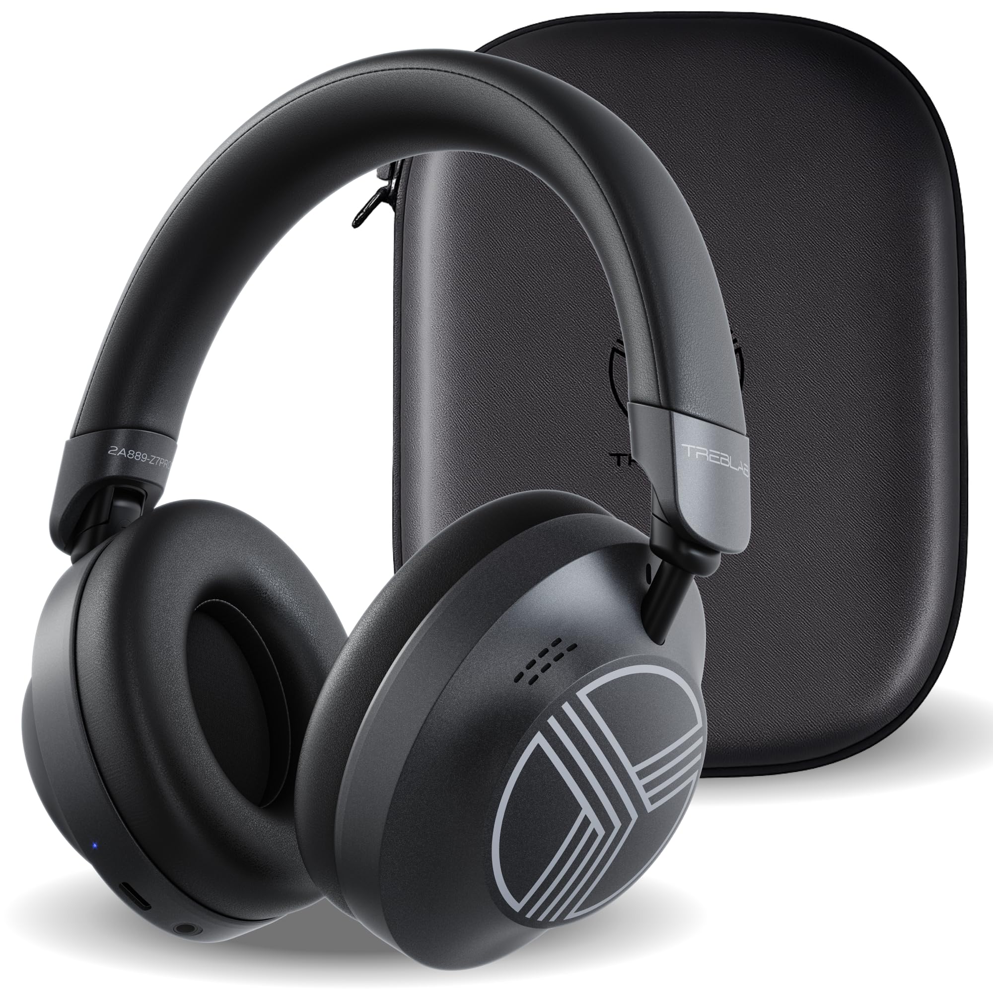 Amazon.com: TREBLAB Z7-Pro Hybrid Active ANC Over-Ear Bluetooth