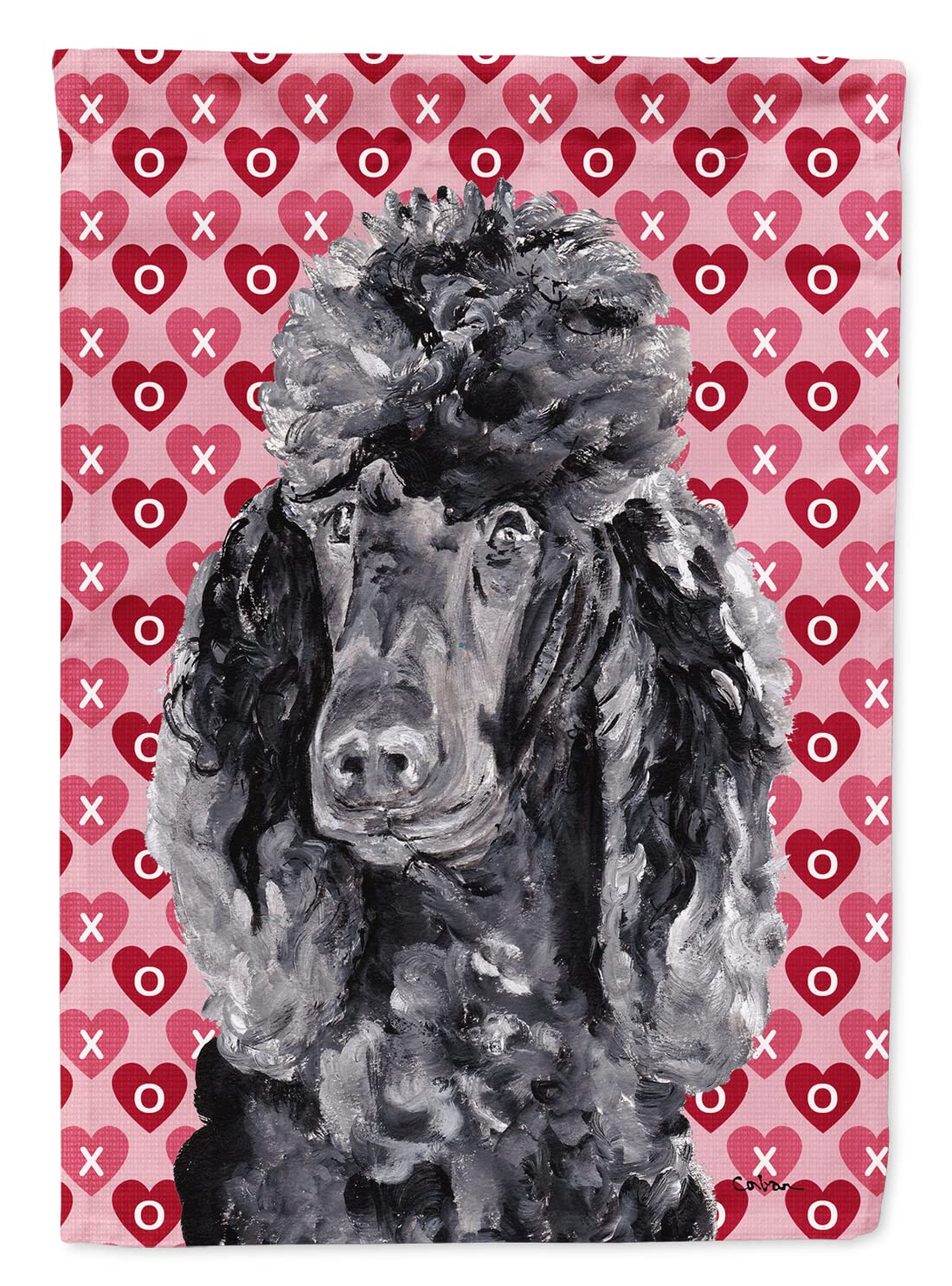 Drapeau caniche noir Caroline's Treasures, cadeau idéal pour jardin