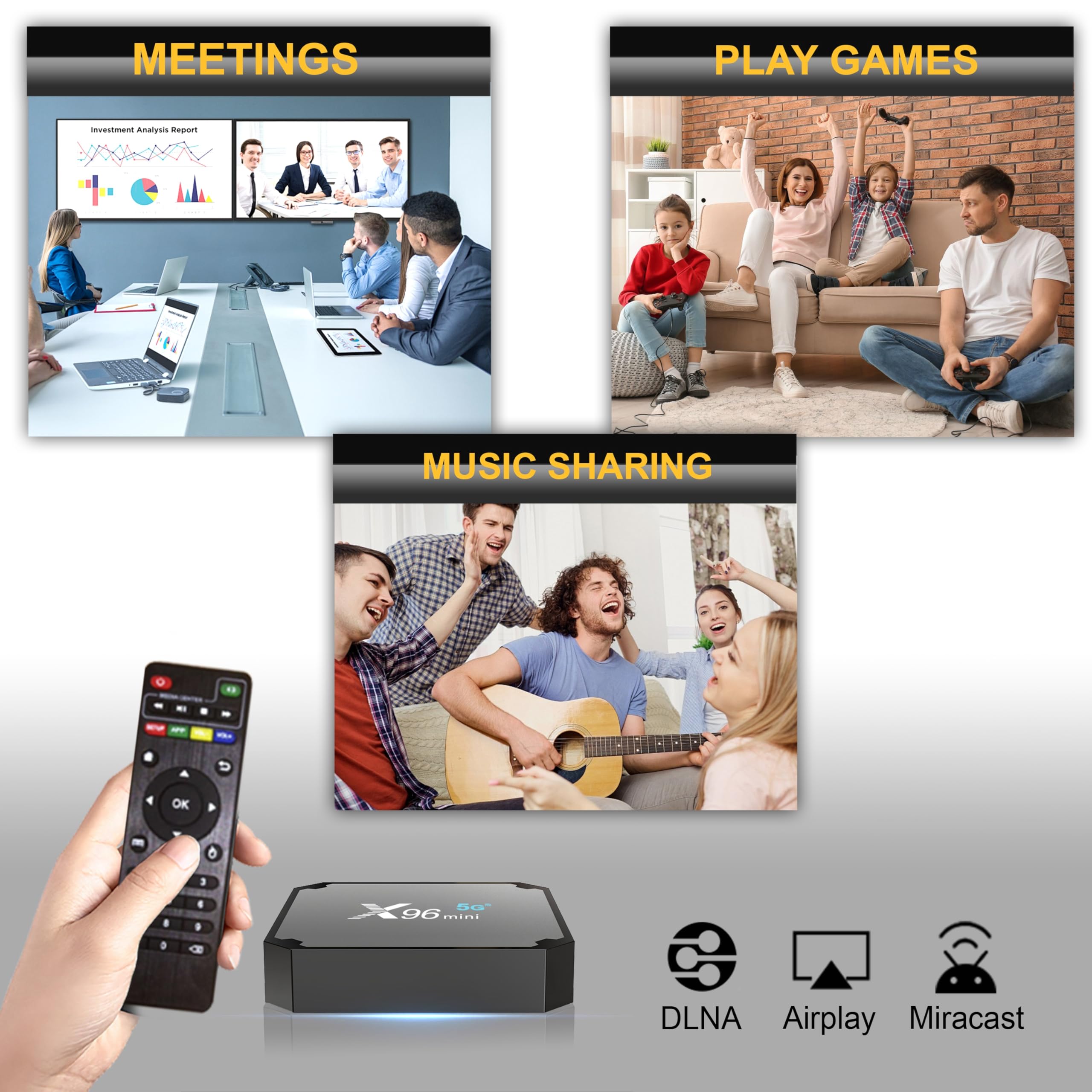 X96mini 5G Android TV Box - Smart TV Box Android 4K Odtwarzacz multimedialny X96 Mini 5G 2GB/16GB TV Streamers Smart Pro