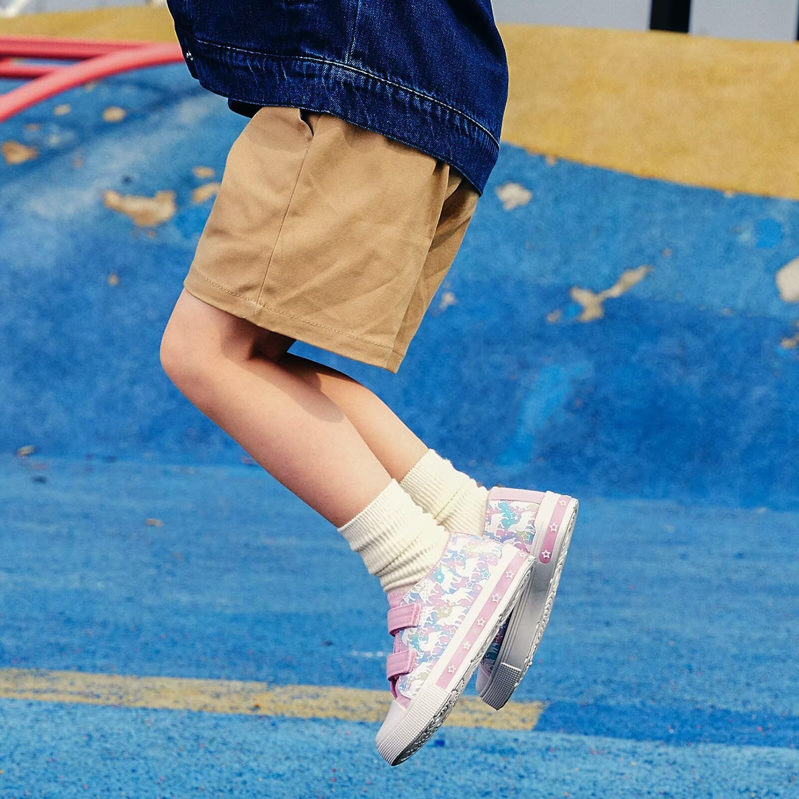 EUXTERPA Scarpe da ginnastica in tela per bambini | Bassa, Hook-and-Loop, casual, passeggiate, scuola, bambini ragazzi ragazze