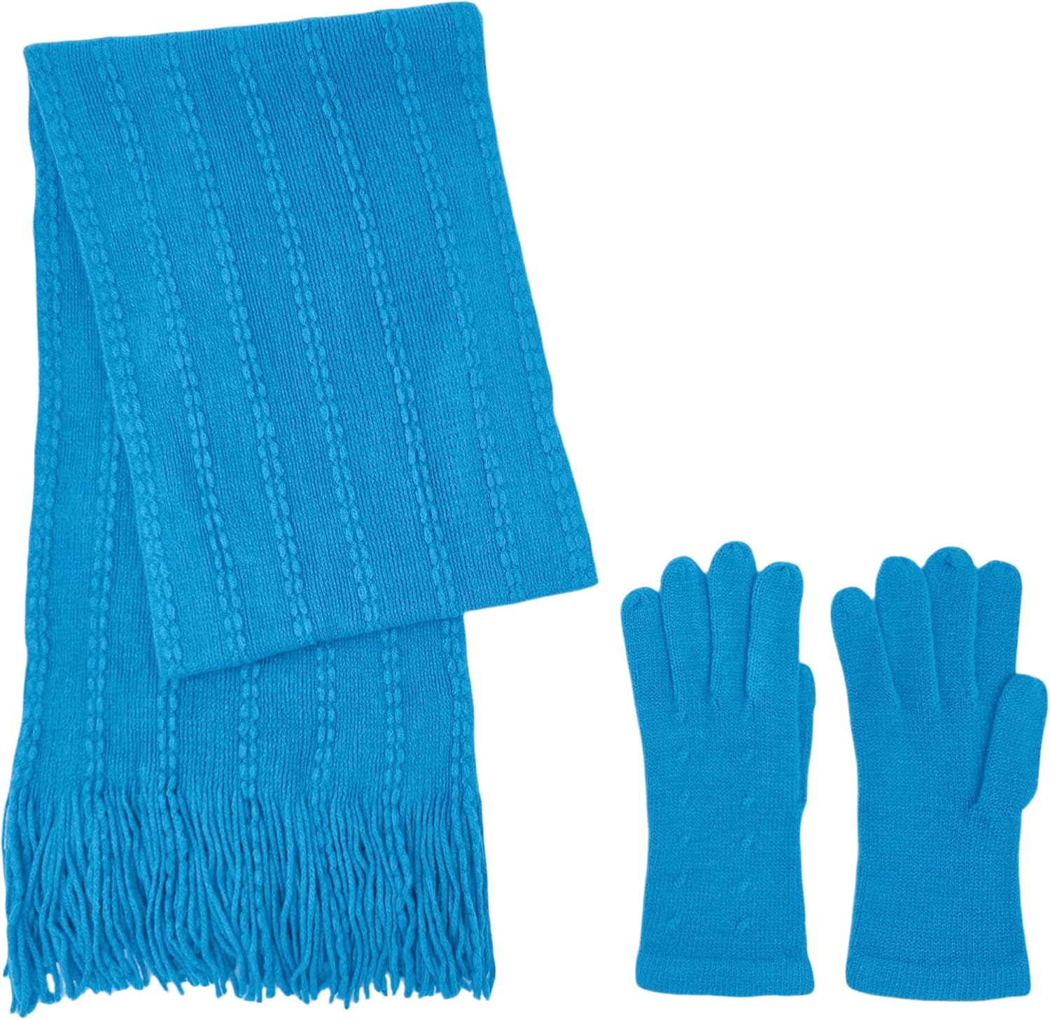 HILLSHADE Women’s Scarf and Glove 2pc Set Cashmere-like Feel soft and warm for winter