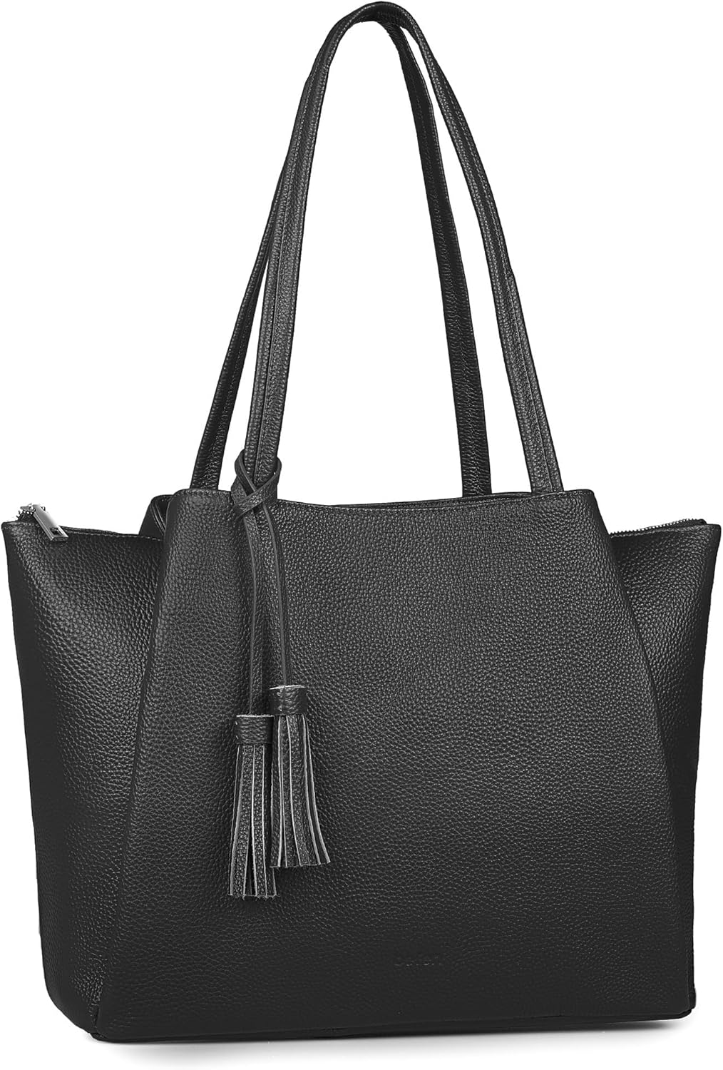 befen Genuine Leather Tote Bag for Women Work, Womens Laptop Tote Bags Shoulder Purses Totes with Compartments Handbags