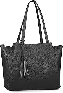 befen Genuine Leather Tote Bag for Women Work, Womens Laptop Tote Bags Shoulder Purses Totes with Compartments Handbags