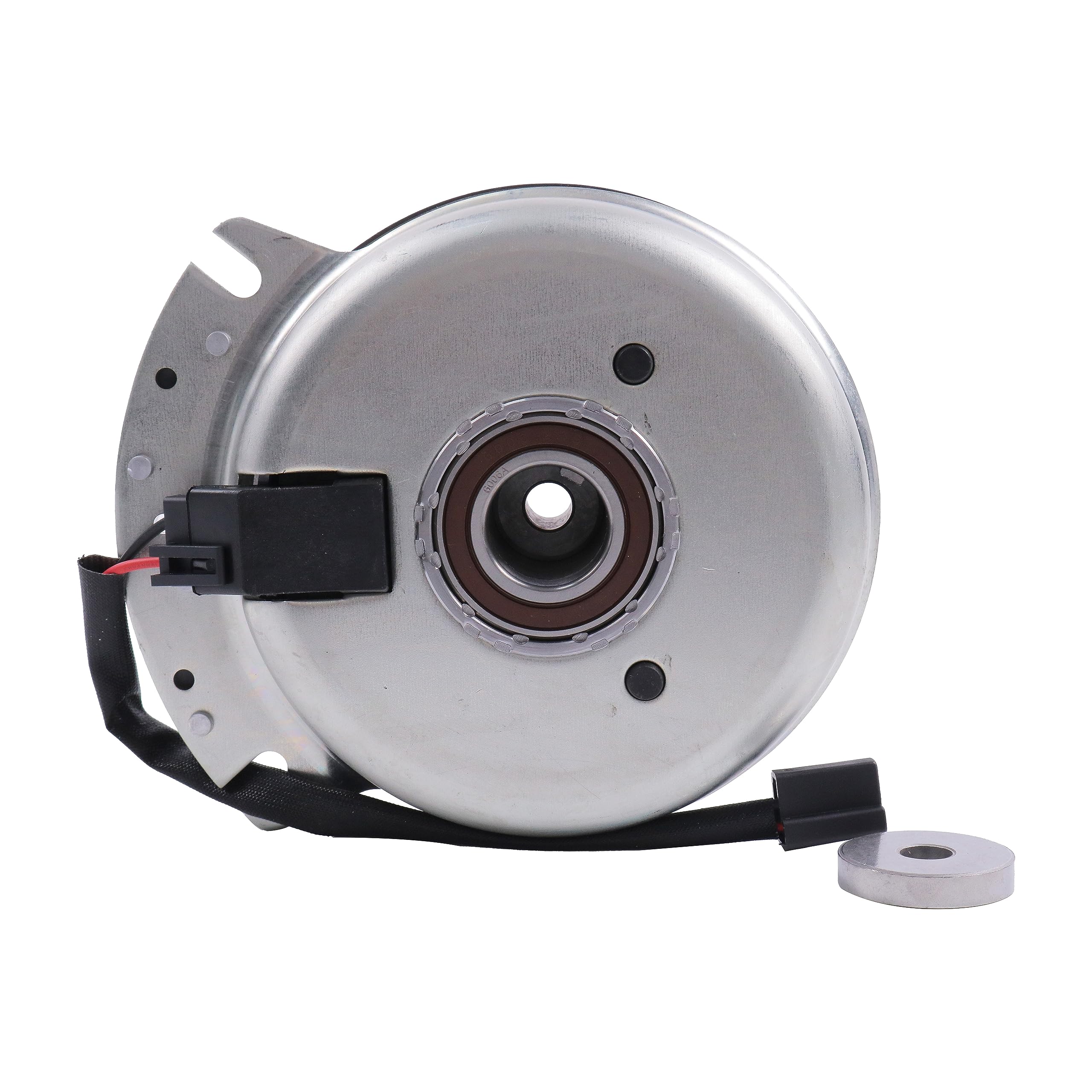 JEENDA Embrague eléctrico PTO 481228 compatible con Scag/ 5218-3, 5218-62 compatible con Warner polea de 6 pulgadas manivela de 1-1/8 pulgadas #057157, X0279, X0130, X0279, X0307, 7-06266