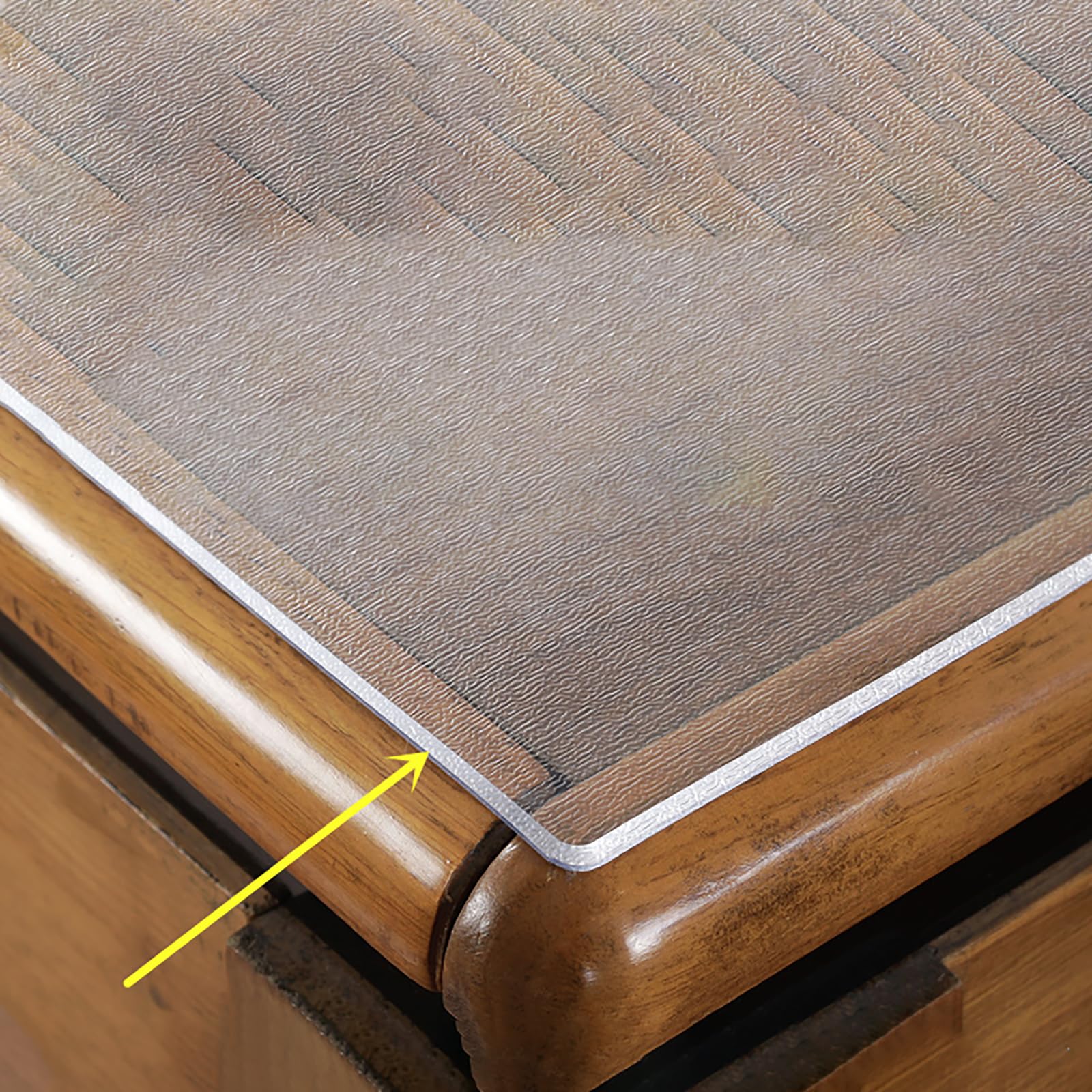 Nappe en PVC transparente ronde - Diamètre 120 cm - Film de table transparent - 2 mm d'épaisseur (2 mm givré, Ø 120 cm)